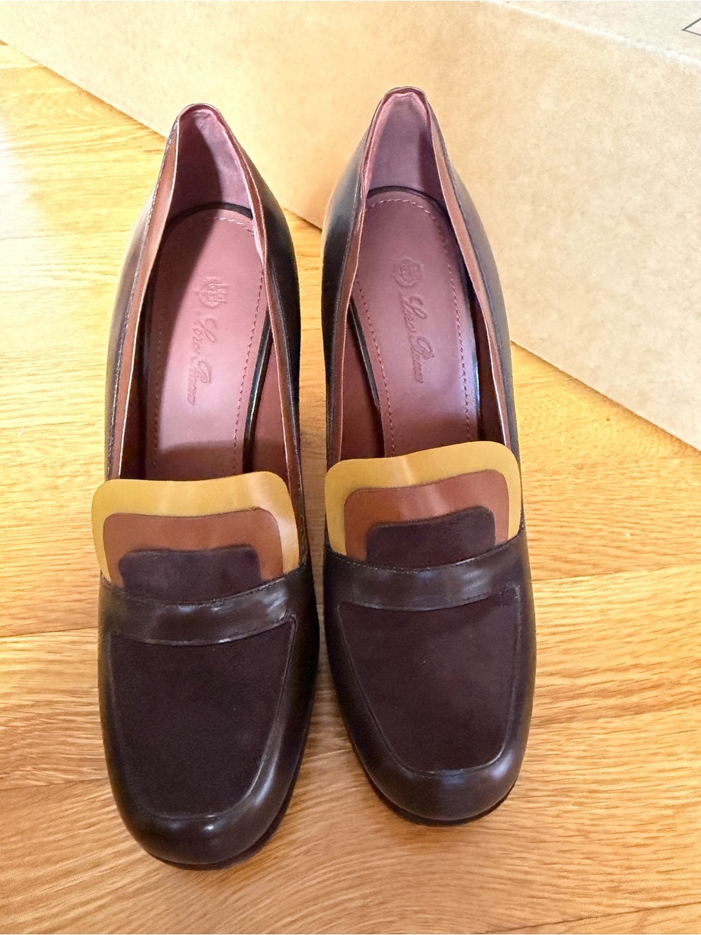Loro Piana Eleonora Pump in Golden Chocolate sz 7.5 EUC